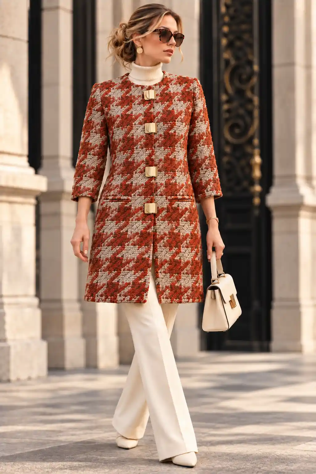 Coat transformed into a commercial visual