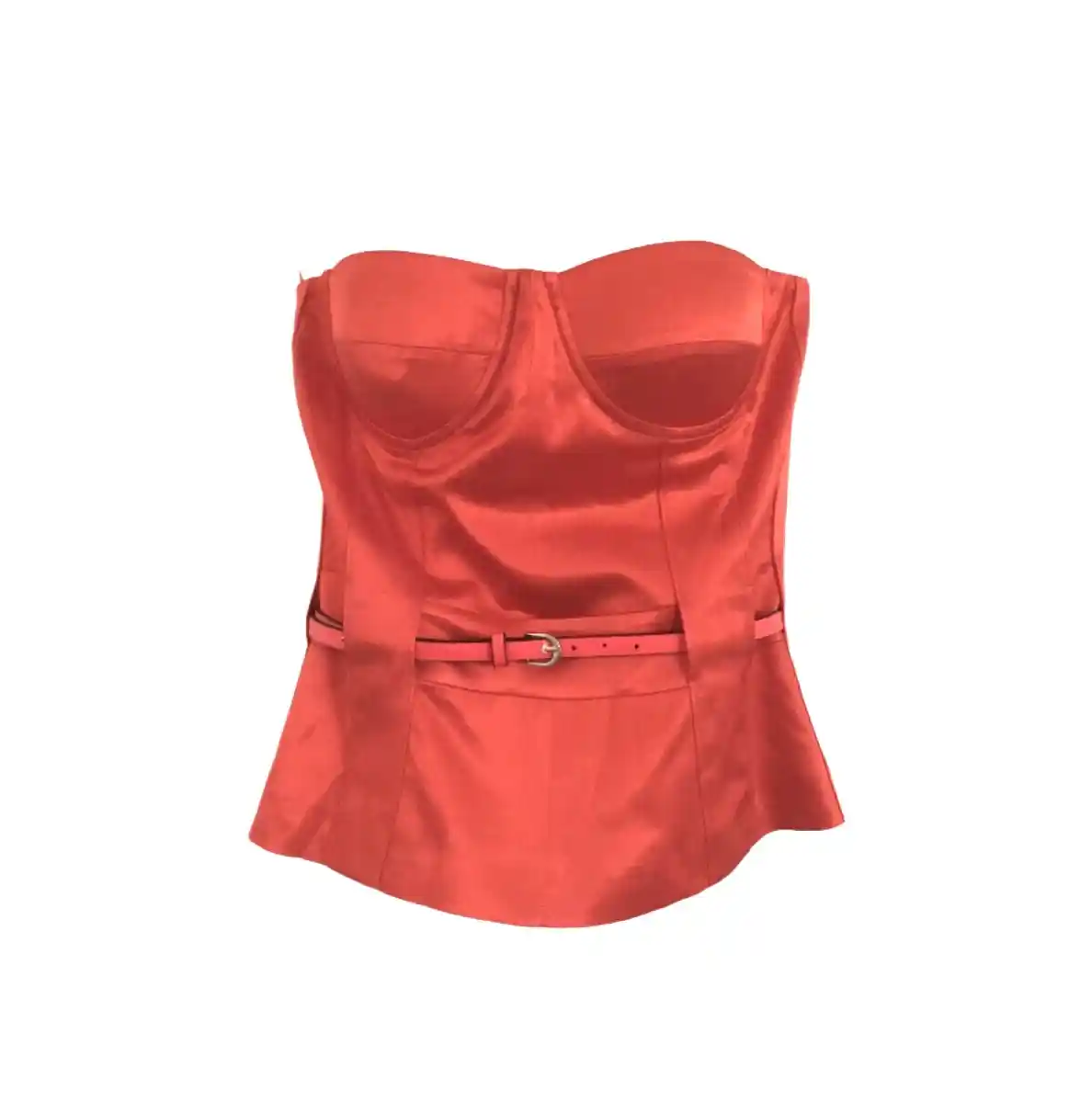 Coral corset before transformation